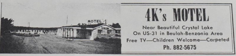 Lakes-N-Trails Motel (4Ks Motel) - 1968 Print Ad (newer photo)